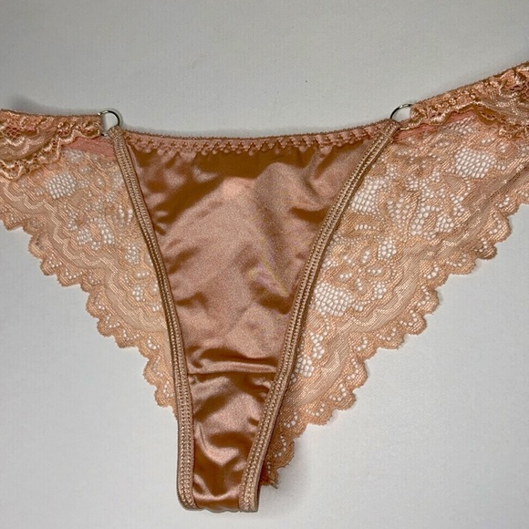 IZA Silky Liquid Satin & Lace Low Rise Bikini Cut Stretchy Smooth Panties NEW - Picture 9 of 13